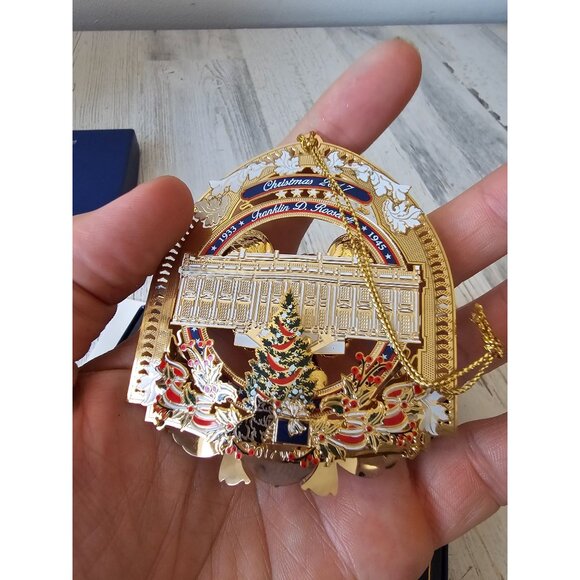 White House Franklin Roosevelt 2017 ornament eagle president Americana gold Maxi - Picture 6 of 10